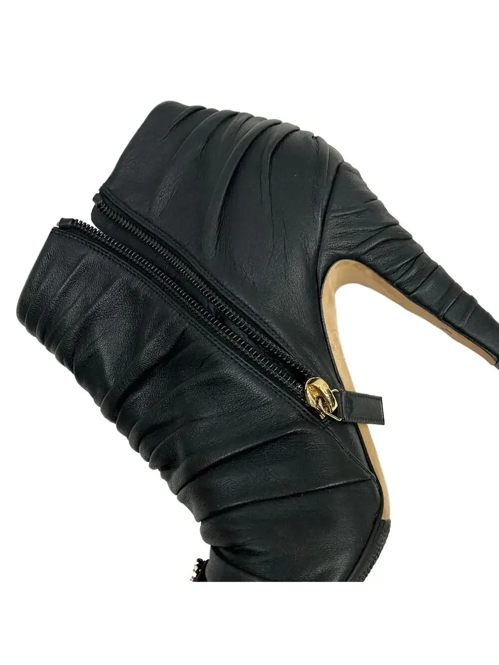 Chanel Black Leather Boots #295562C50B